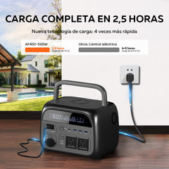 CTOLITY AP400 Estación de energía portátil con batería LiFePO₄ de 345 Wh