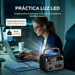 CTOLITY AP400 Estación de energía portátil con batería LiFePO₄ de 345 Wh