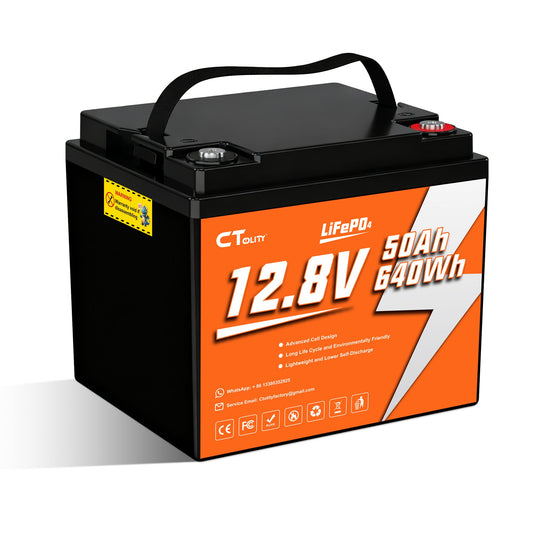 CTOLITY CT050-12 Batería LiFePO₄ 12.8V 50Ah 640Wh