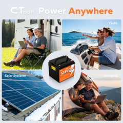 CTOLITY CT050-12 Batería LiFePO₄ 12.8V 50Ah 640Wh
