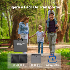 CTOLITY SPC100 100W Panel solar plegable