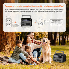 CTOLITY AP400 Estación de energía portátil con batería LiFePO₄ de 345 Wh