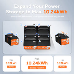 CTOLITY CT050-12 Batería LiFePO₄ 12.8V 50Ah 640Wh