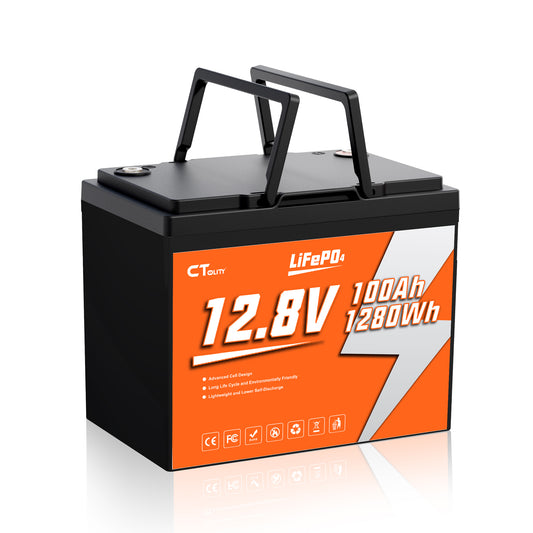 CTOLITY CT100-12 Batería LiFePO4 12.8V 100Ah 1280Wh